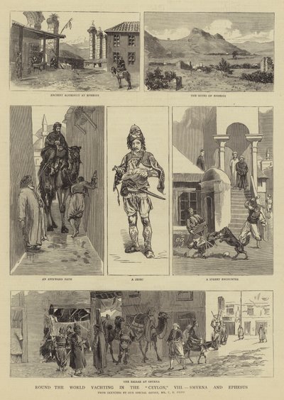 Yate alrededor del mundo en el Ceylon, VIII, Esmirna y Éfeso de Charles Edwin Fripp